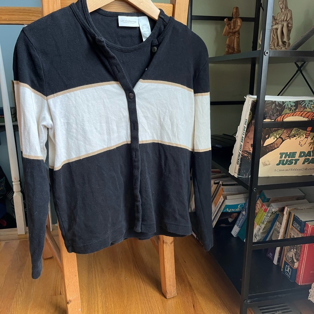 Black and White Vintage Sweater Set